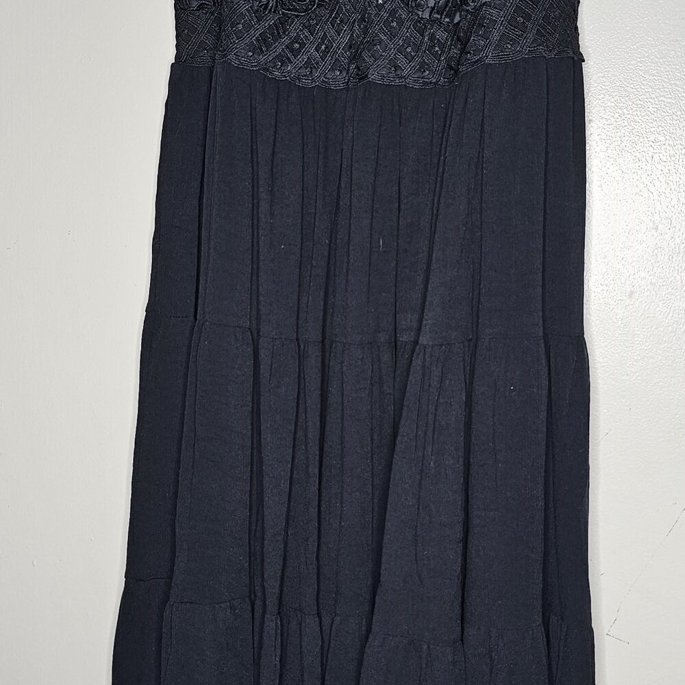 TORRID Midi Crinkle Gauze Lace Bodice Dress 1x NWT - Picture 9 of 10